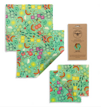 Load image into Gallery viewer, Bees wax wraps - Lunch pack - ideal for kids
