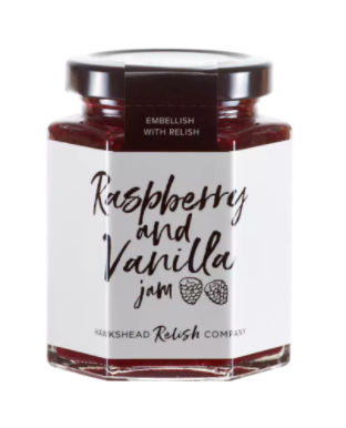Raspberry and vanilla jam 